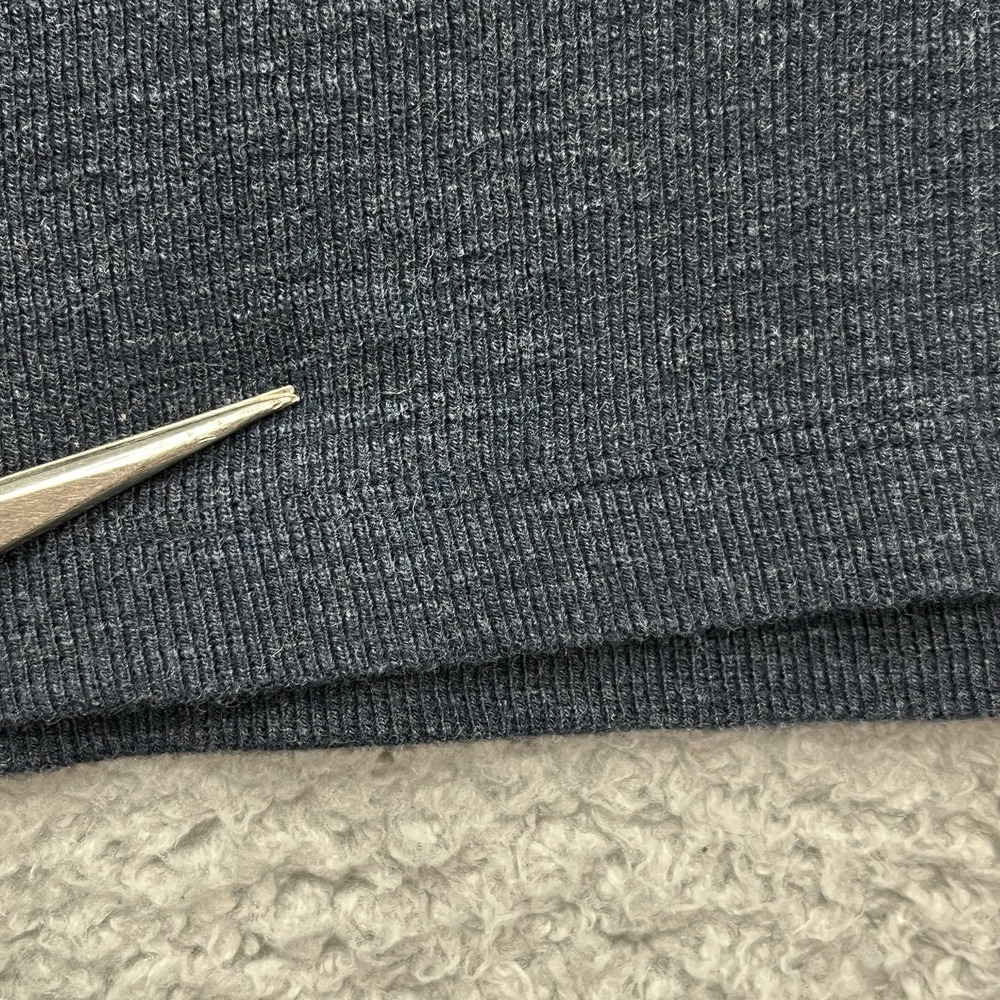 Polo Ralph Lauren 1/4 Button Sweater Boys 7 Blue Gray Hoodie Pony Preppy - Picture 8 of 9